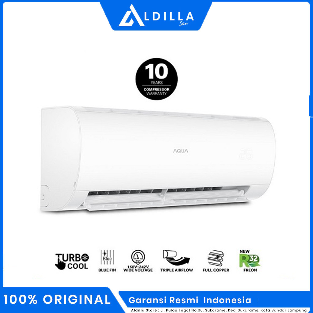 AC AQUA INVERTER 1 PK AQA-KCR9WHQ AQUA FRESH R32