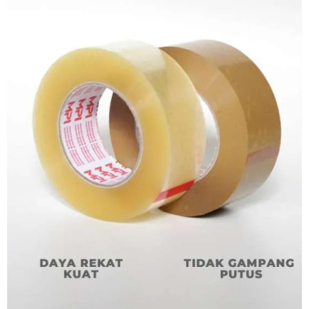 

MPI LAKBAN BENING & COKLAT 100 YARD X 45MM (2 INCH) SELOTIP PACKING TAPE / KUALITAS DAIMARU / MASTER PACK INDONESIA