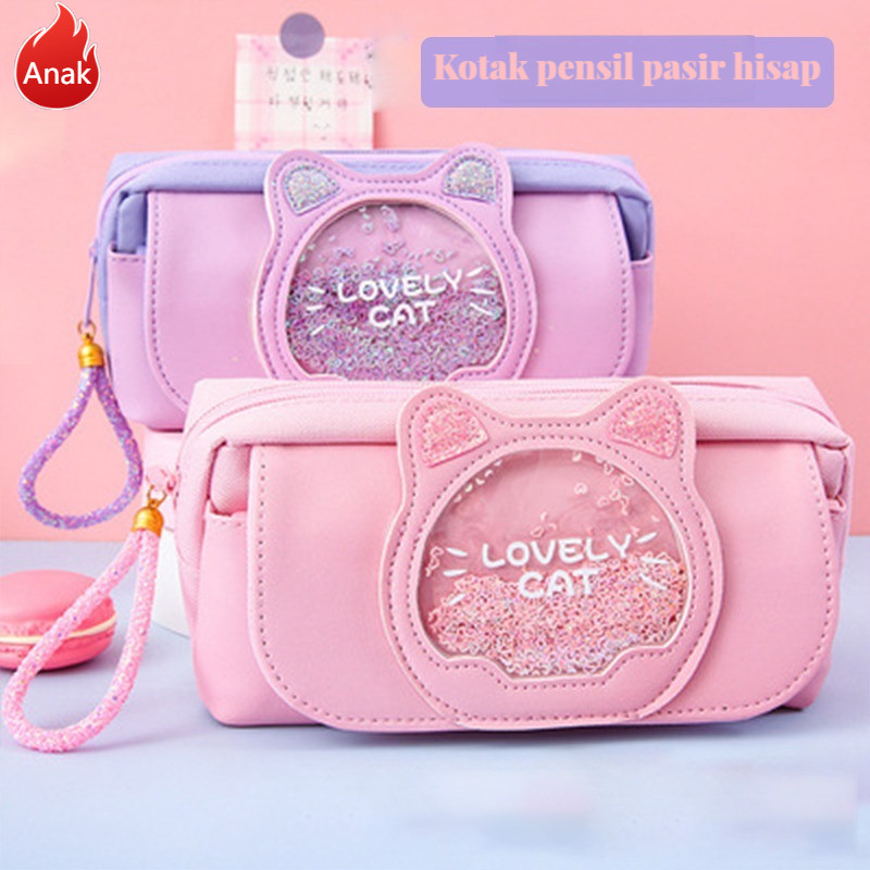 

Bayi Multifunction Pencil Case Cute Organizer Tempat Pensil Cartoon QuickSand Animal Kotak Tempat Pensil Lucu Kapasitas Besar Kantong Pensil Anak-Anak