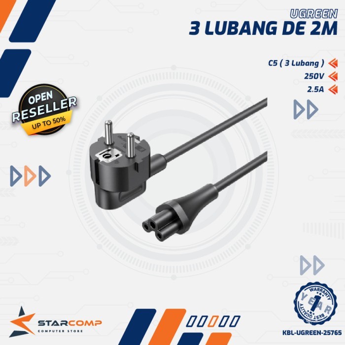 UGREEN Kabel Power CPU PC UPS Printer 2 Meter
