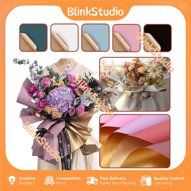 

Kertas Buket/Pembungkus Kado/Flower Wrapping Cellophane 2 Warna
