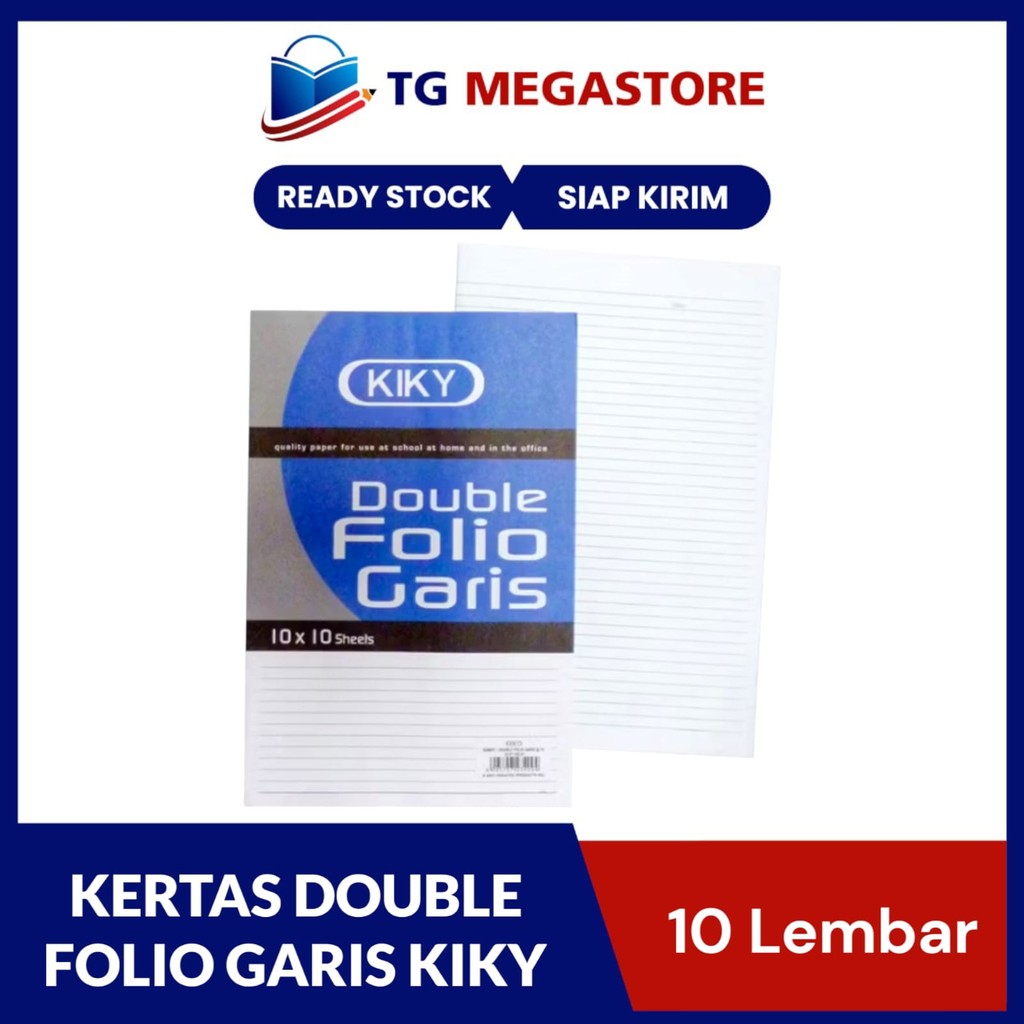 

Kertas Double Folio Garis Kiky 10 Lembar