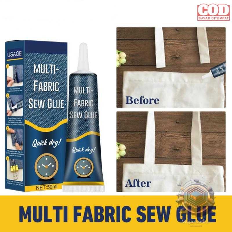 

Jue-Fish Cairan Liquid Lem Perekat Kain Kulit Sew Glue 50ml - N256