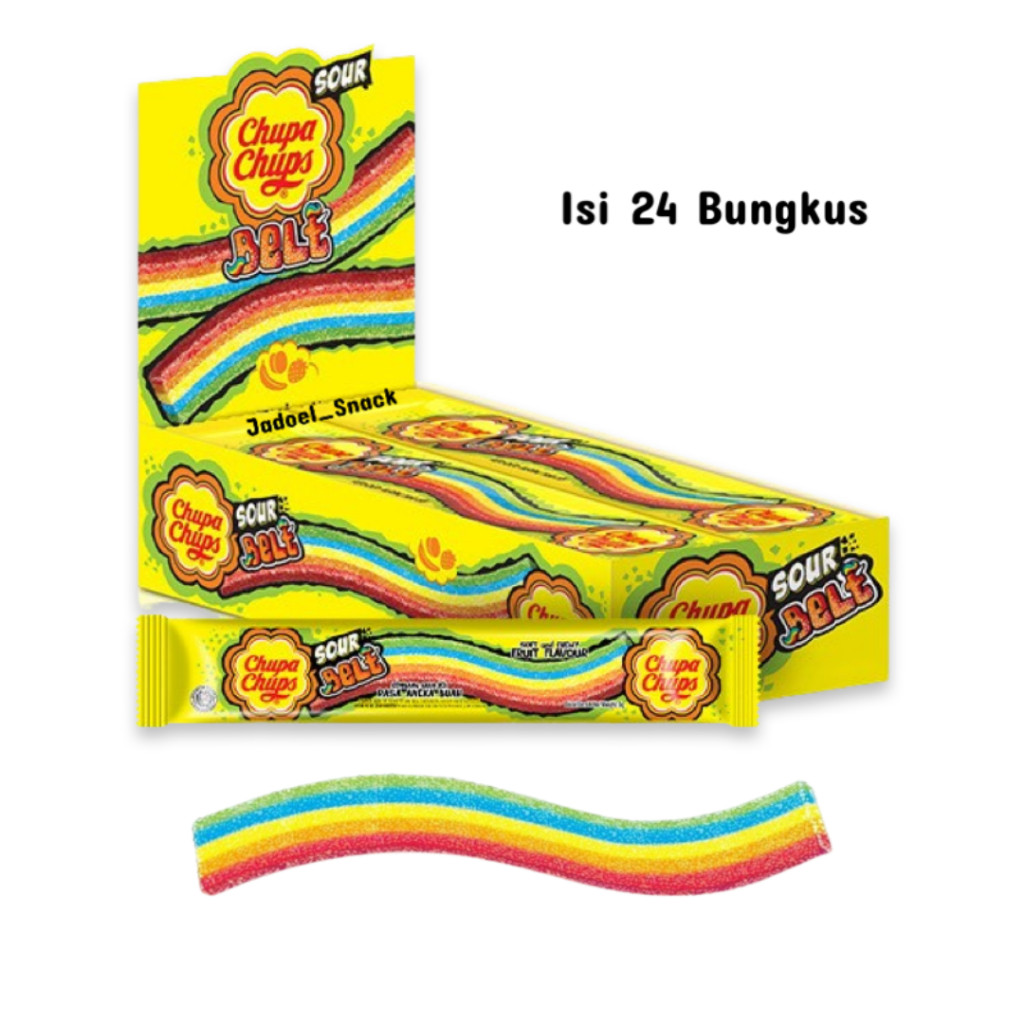 

PERMEN CHUPA CHUPS SOUR BELT - ISI 24 PCS ASAM LEMBUT KENYAL KISS CEMILAN ANAK GROSIR MURAH MAKANAN RINGAN