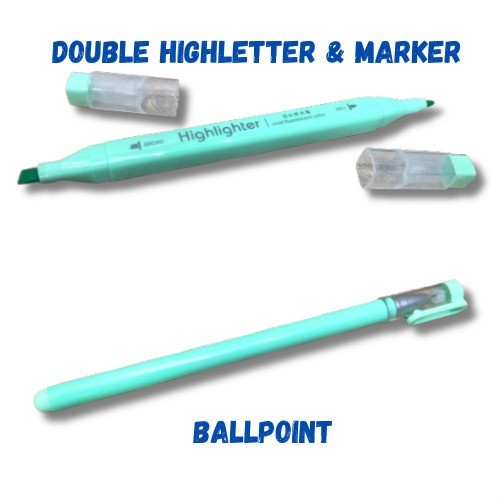 

Correction Tape 3 in 1 Impor Correction Tape Gel Ink Pen Highlighter Weibo WB-8521 Set alat Tulis - 3 IN 1 WB-8521