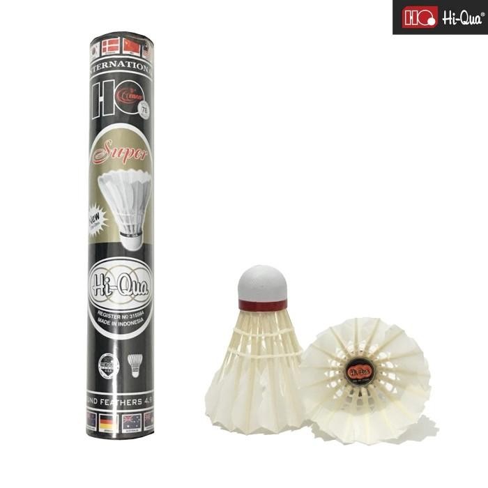 Hi-Qua Shuttlecock Super Badminton Bulutangkis Gold Silver BWF Approved - Hitam