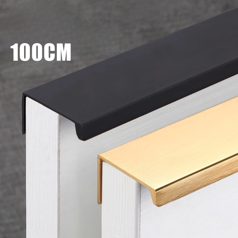 Invisible Gagang Pintu Lemari 100cm - Tarikan Minimalis Handel, Gagang Lemari Panjang Dapur