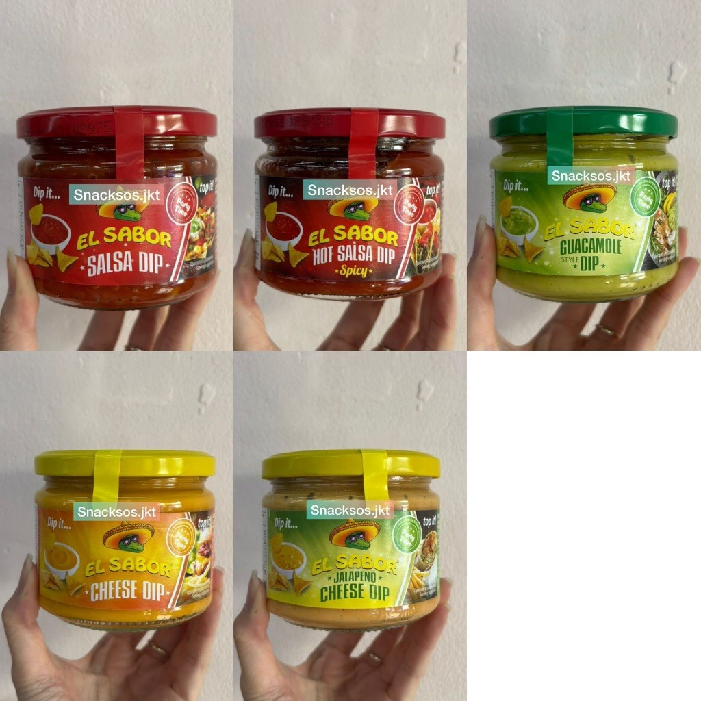 

ELSABOR CHEESE DIP / SALSA DIP / HOT SALSA DIP / JALAPENO / GUACAMOLE - EL SABOR TACO