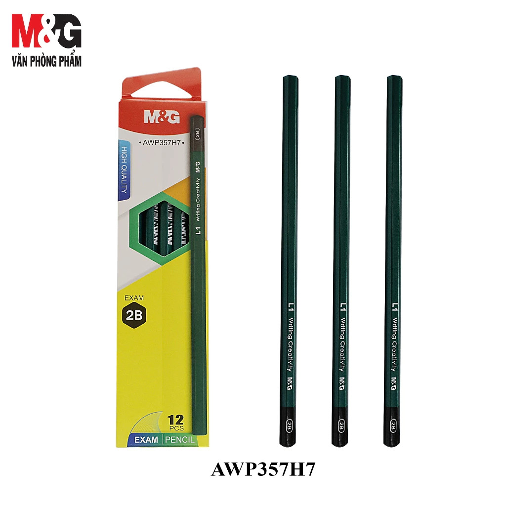 

Pensil 2B GRAPHITE Hexagonal M&G AWP357H7 Cocok untuk Ujian Sekolah - Satuan