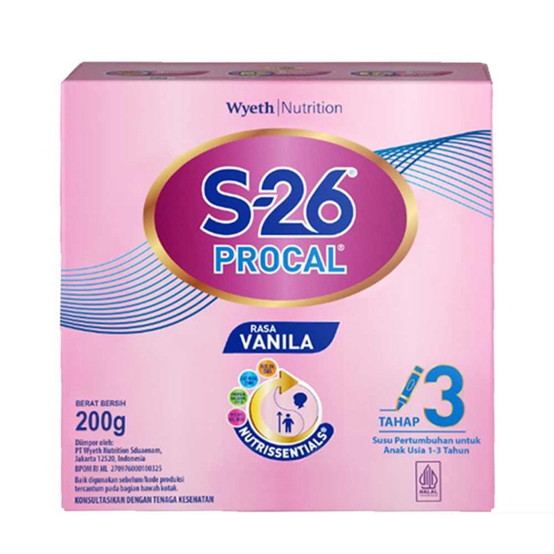 

S-26 Procal Tahap 3 Susu Pertumbuhan Anak 1-3 Tahun Vanila 200gr