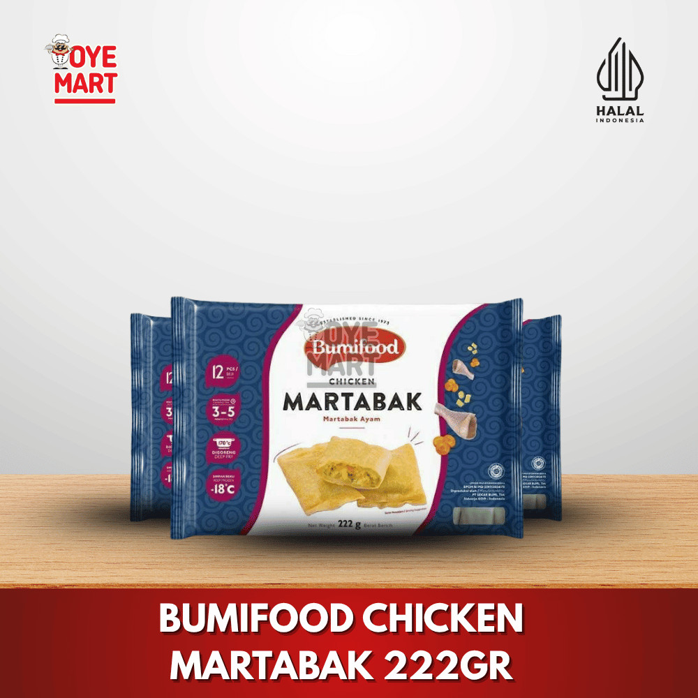 

BUMIFOOD CHICKEN MARTABAK 222GR / MARTABAK AYAM