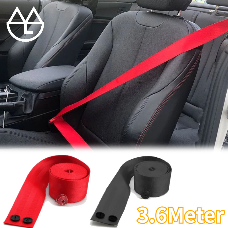 3.6m BERGER Safety Belt Universal Tali Seatbelt Mobil Tali Sabuk Mobil Thicken Webbing Fabric Sabuk 