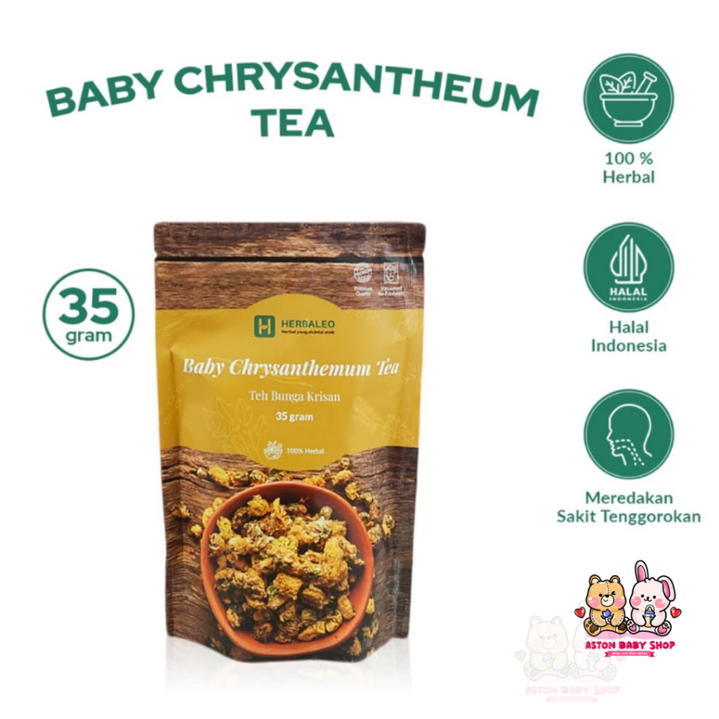 

Herbaleo Baby Chrysanthemum Tea 35gr Teh Bunga Krisan 100% Herbal Teh Kesehatan