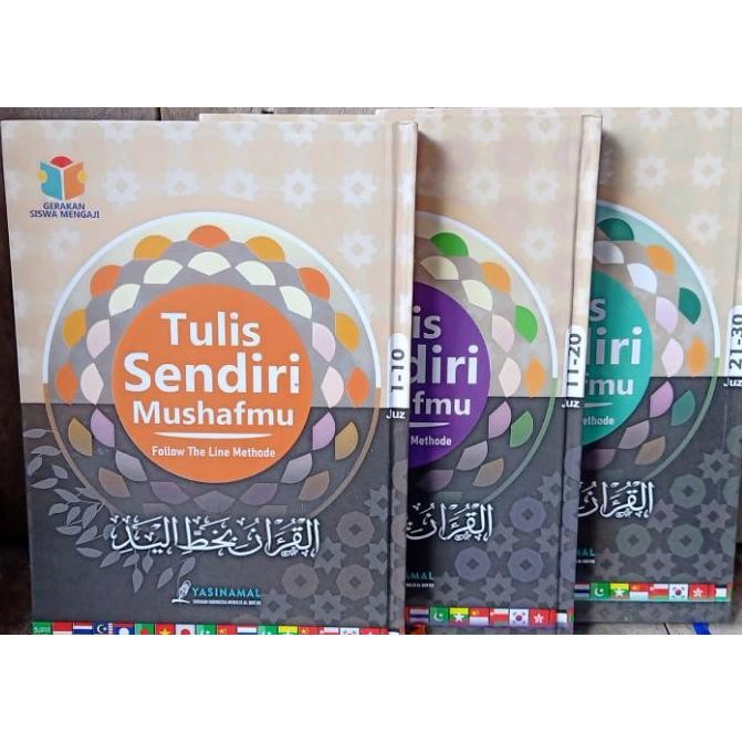 

Mushaf Tulis - Tulis Sendiri Mushaf Lengkap Juz 1-30 - Metode Follow The Line - Lengkap - Mushaf Tulis quran hardcover - Mushaf Tulis 1-30