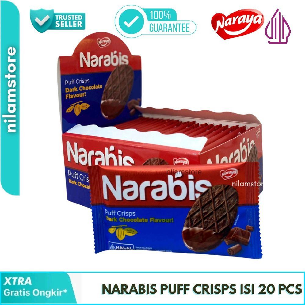 

NARABIS PUFF BOX ISI 20 PCS - NARAYA NARABIS PUFF BOX ISI 20 PCS Camilan Cookies Food Snack