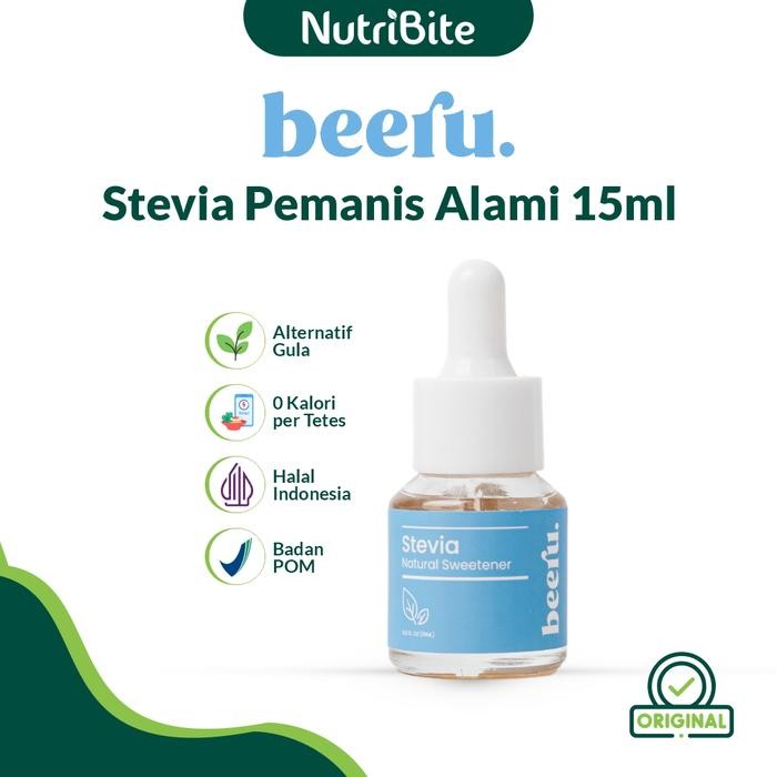 

BEERU Stevia Natural Sweetener Gula Pemanis Alami Cair 15ml