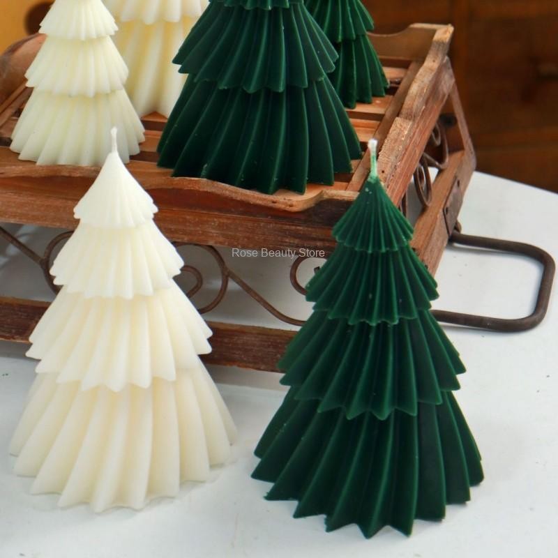 

3D Tree Candle Silicone Mold DIY Candle Making Kit Handmade Soap Plaster Resin Baking Tools Holiday Gifts