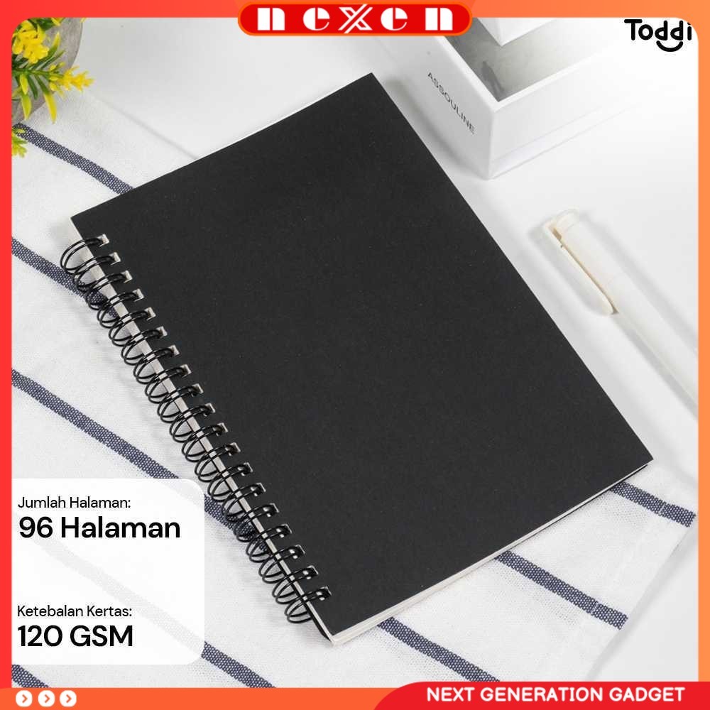 

Buku Jurnal Softcover Notebook Diary 120GSM 96 Halaman Blank - BQ-N14