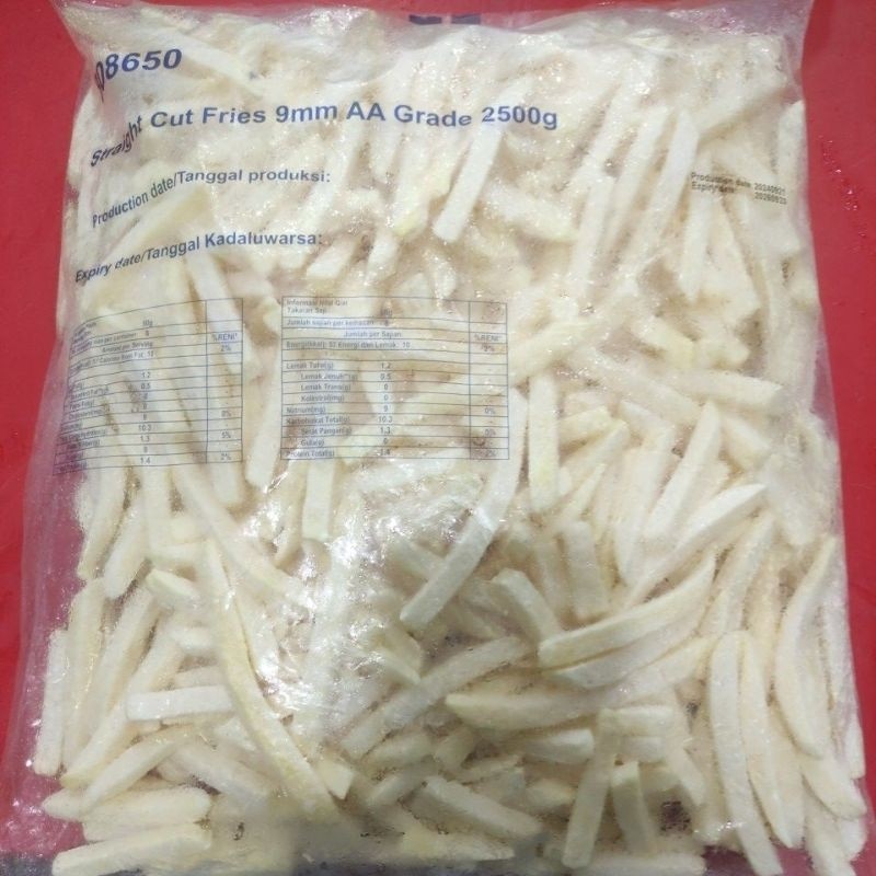 

NEW AVIKO POTATO FROZEN FRENCH FRIES KENTANG GORENG BEKU STRAIGHT CUT 2.5KG PREMIUM
