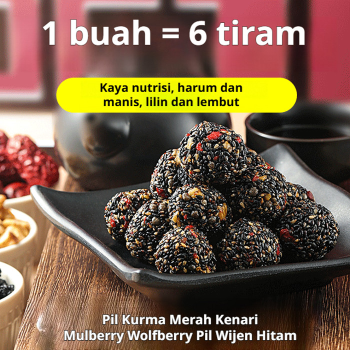 ✨ COD✨Bola Wijen Hitam/ Camilan Wijen Hitam Wolfberry/kurma Merah, Kenari, Mulberry, Wijen Hitam/cam