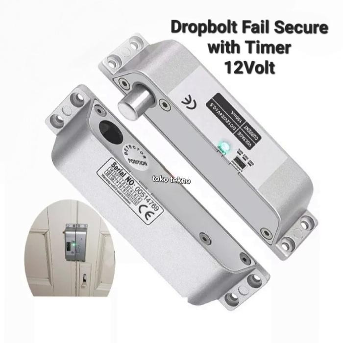 

Dropbolt Drop bolt Pintu Kayu Fail Secure ( Power Of to Lock 5 Kabel
