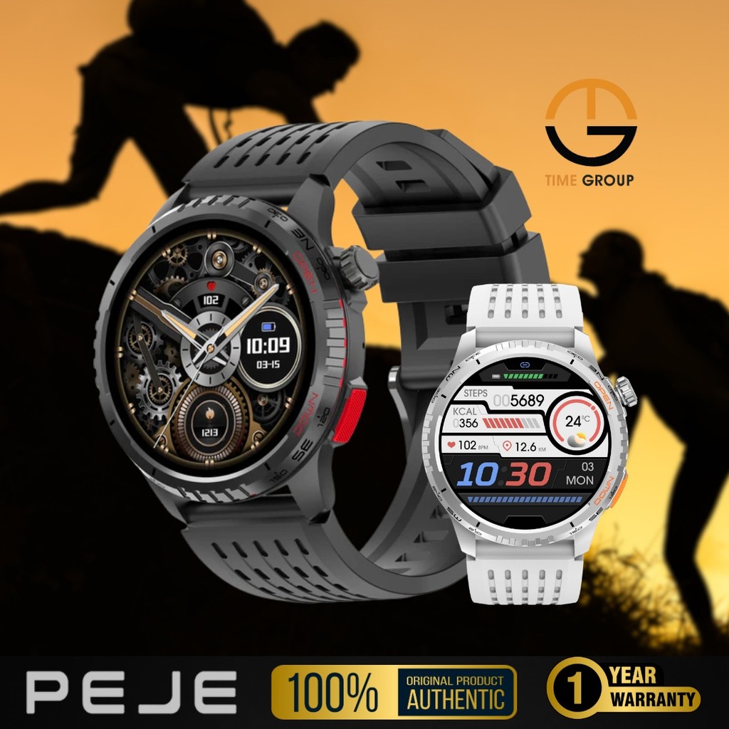 SMARTWATCH PEJE G11 BUILD IN GPS TRACK MAP BLUETOOTH CALL 3ATM HEALTH MONITORING AMOLED