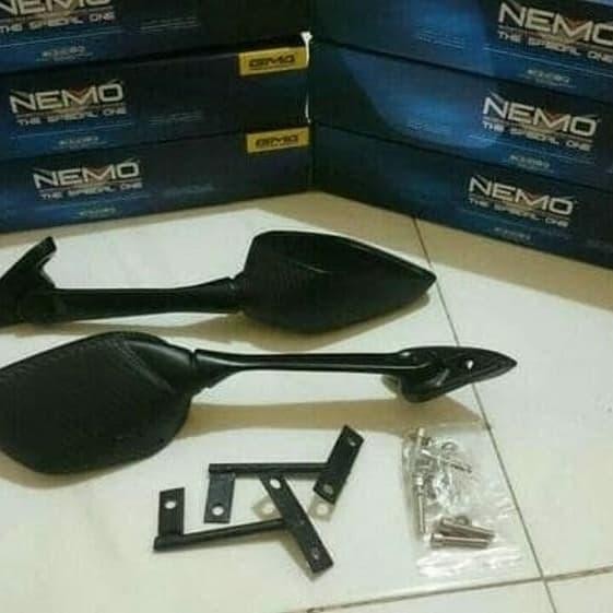 Spion R15 R25 Nmax Nemo Panjang Karbon Plus Breket
