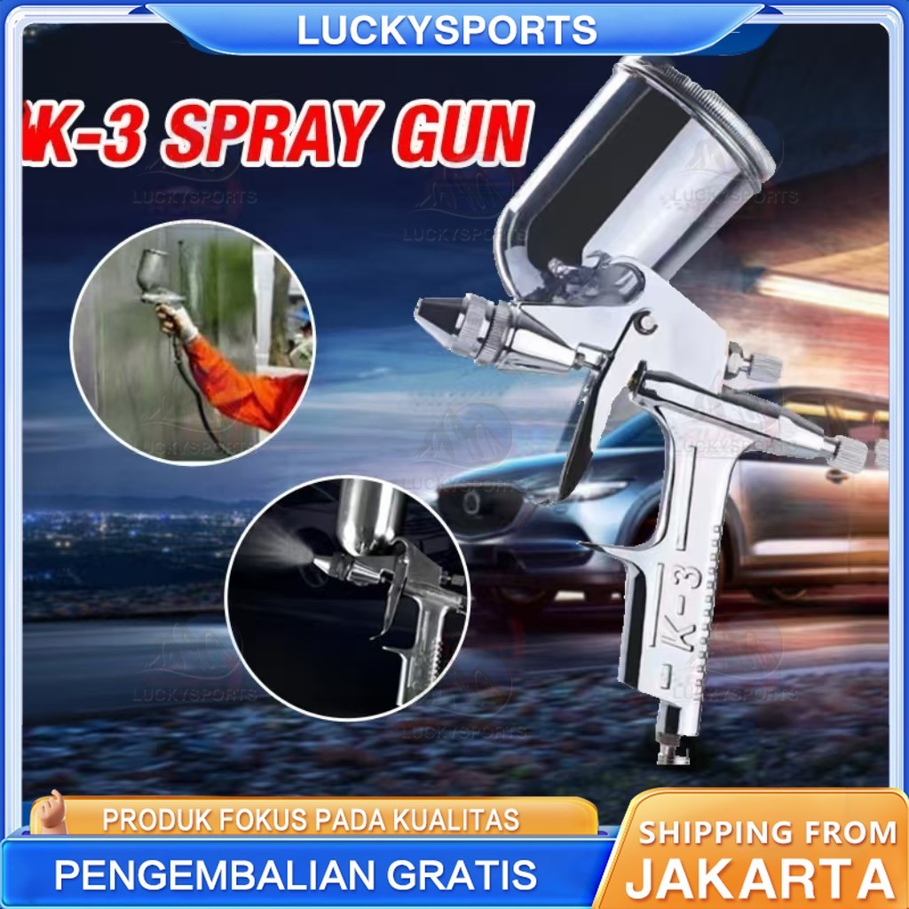 Spray Gun Auarita Gravity K3 Nozzle 0.5mm Semprotan Cat Airbrush
