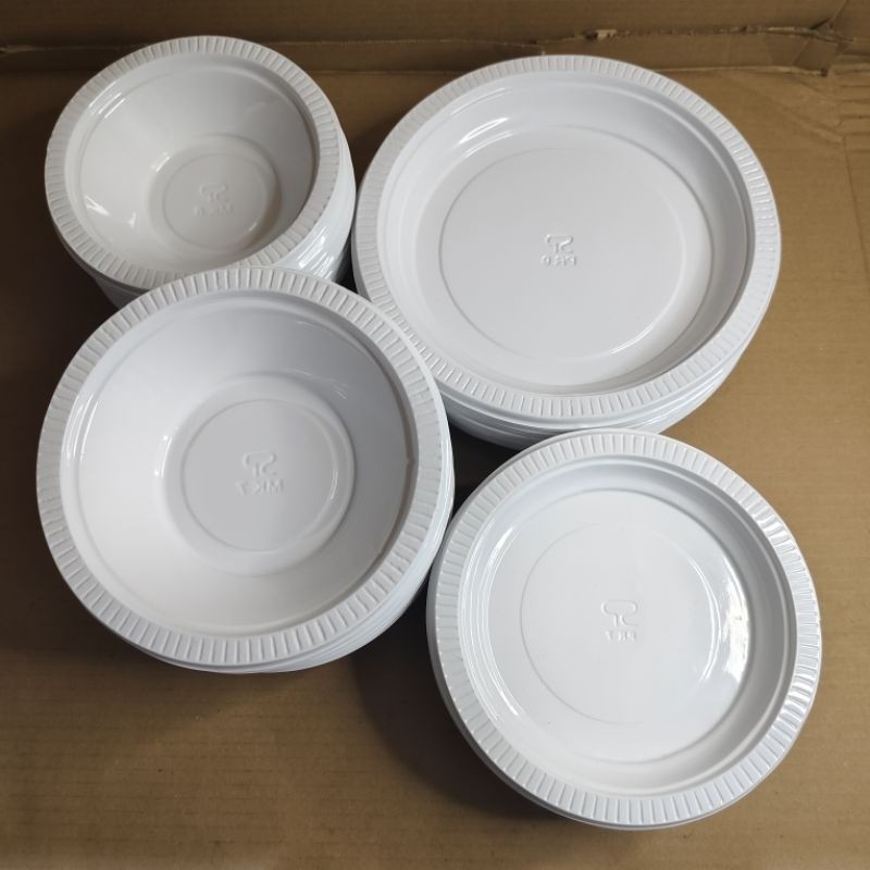 

Piring Plastik & Mangkok Plastik, isi 50pcs