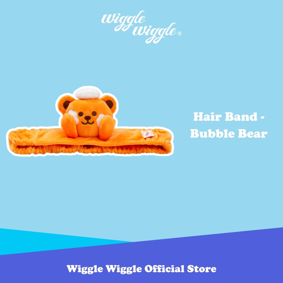 Wiggle Wiggle Hair Band - Bubble Bear Bandana Aksesoris Rambut Headband Korea Lucu