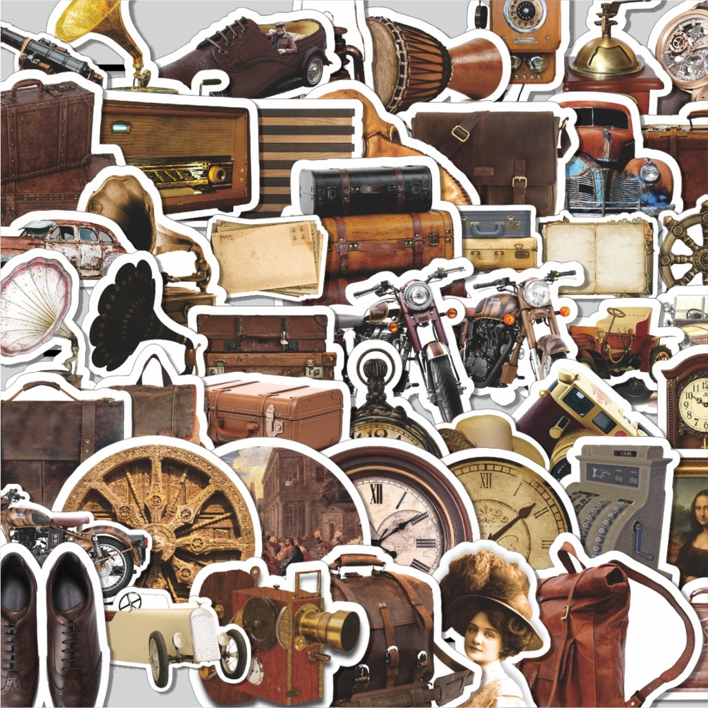 

Stiker Cutting Pack Stiker INS Retro Isi 100Pcs Series Aesthetic Lucu Keren Untuk Koper Bahan Vynil