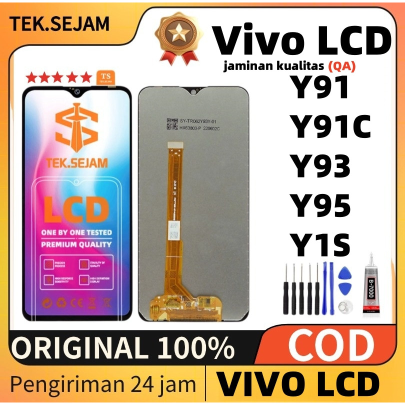 LCD VIVO Y91 Y91c Y95 Y93 Y90 Y1S Y93S Original 100% full set Touchscreen COD LAYAR HP Touchscreen F