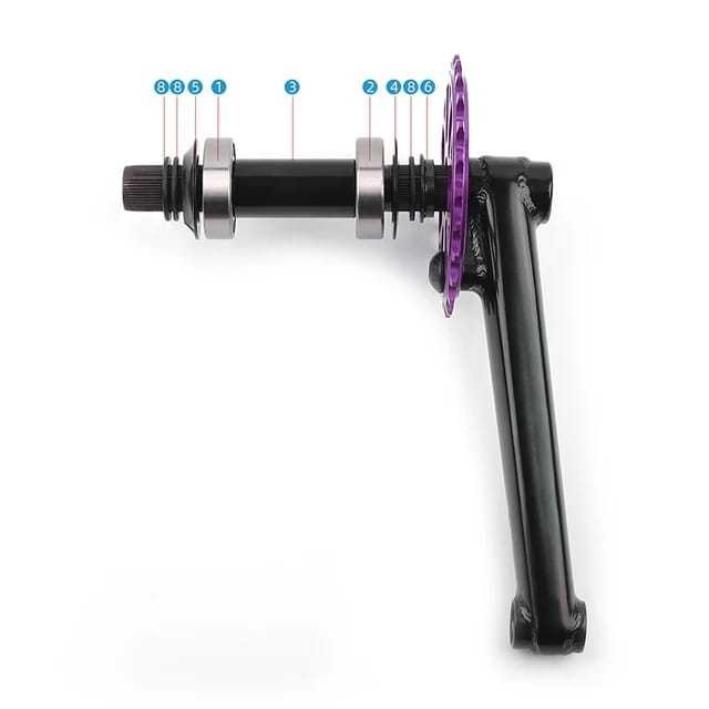 Polso BB Bottom Bracket Mid Set Sepeda BMX 19mm Seal Bearing Original Set As Tengah Crank 19 mm Mid 