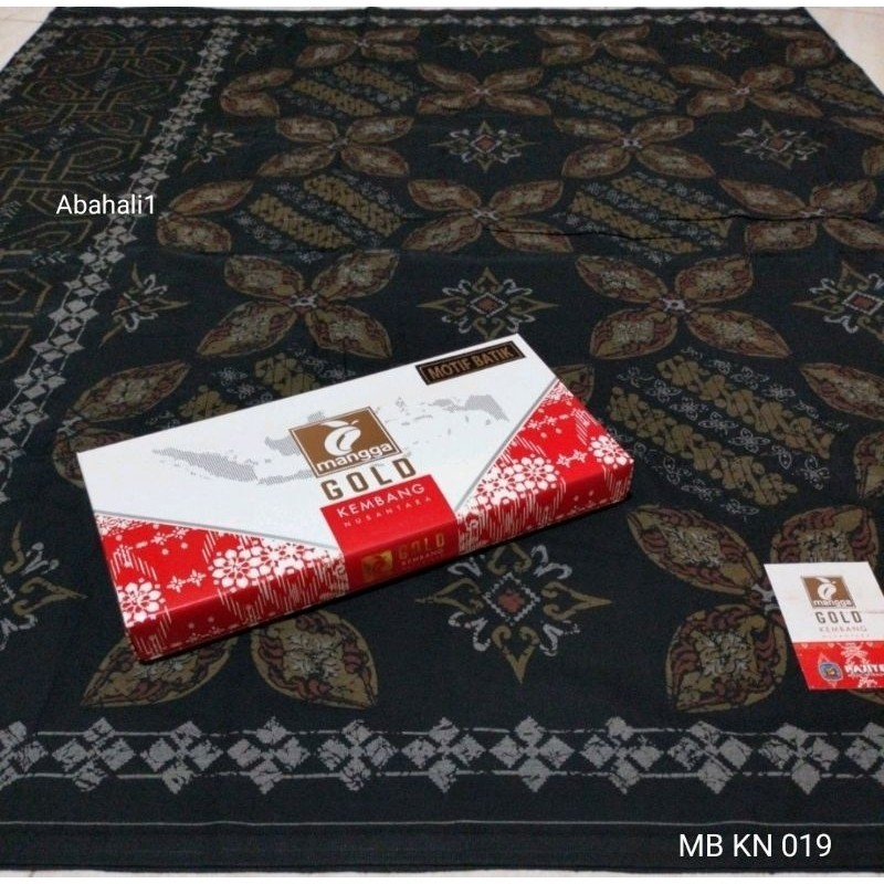SARUNG MANGGA GOLD NUSANTARA MOTIF BATIK KEMBANG/SARUNG MANGGA GOLD BATIK MOTIF TERBARU