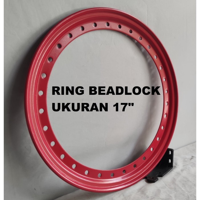 RING VELG BEADLOCK STEEL / BESI UKURAN 17 INCI RED/ MERAH