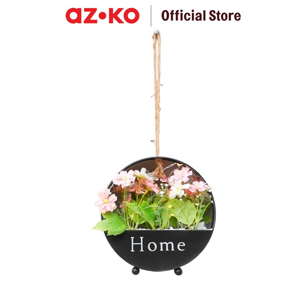 AZKO Arthome Bunga Artifisial Gantung Dengan Lampu Artificial Plants With Lamp Artifisial Flowers De