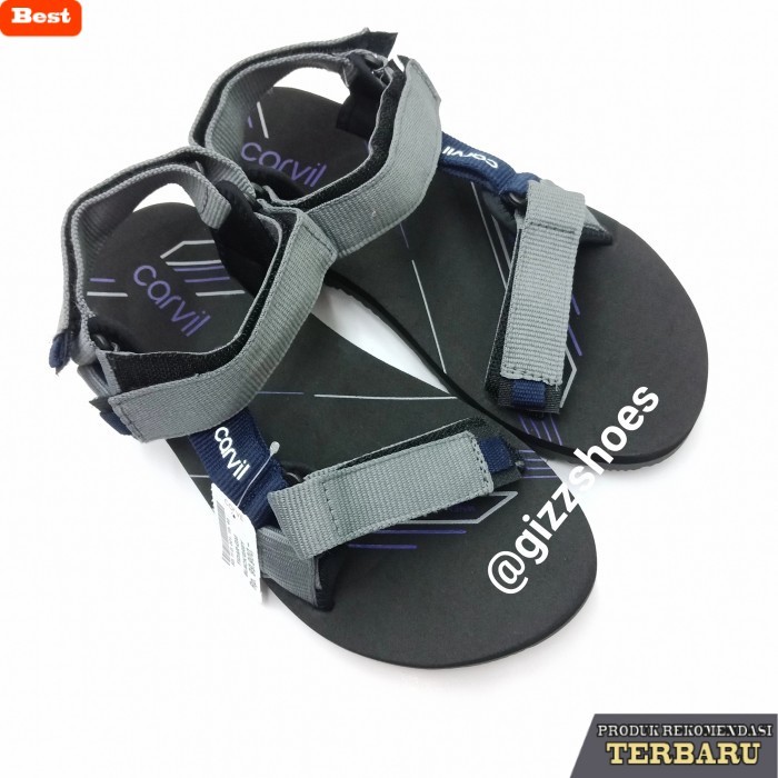 rekomendasi sepatu olahraga brand lokal Sandal Gunung Sepatu Sandal Pria Cowok Laki-laki Carvil Tida