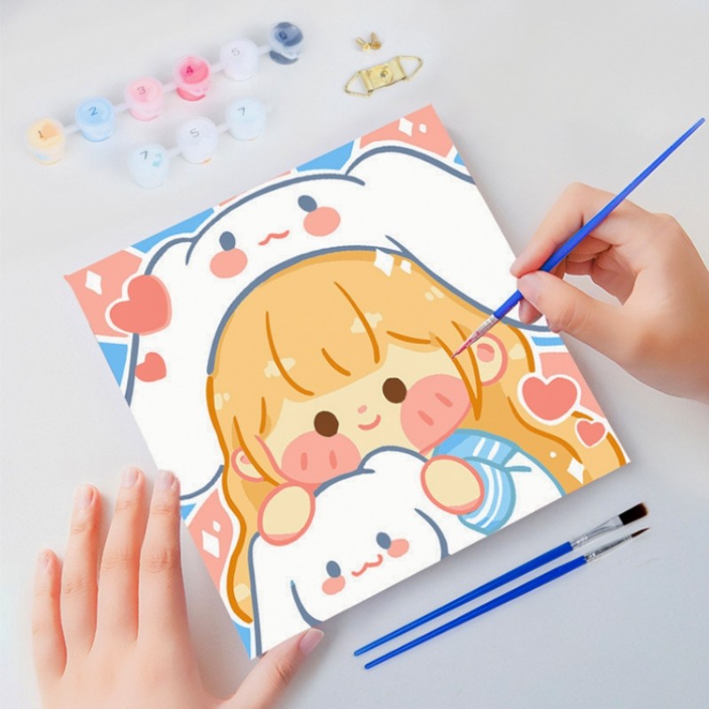 

Paint By Number Aesthetic Series Diy Digital Painting Kit Kanvas Painting Melukis Kanvas By Number