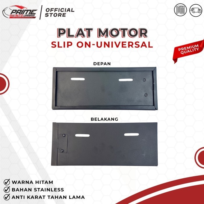 RB Cover Plat Motor Stainless Dudukan Plat Nomor Motor Premium - Dudukan Tempat Plat Nomor Motor