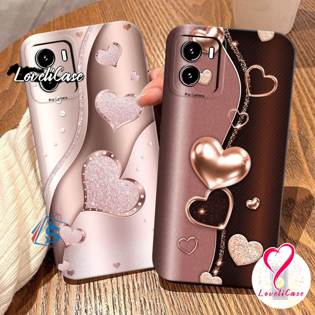 [SHARK CASE] Softcase Vivo Y15S Y01 Y15A Y01A Y91C Y1S Y16 Motif Love - Casing Vivo - Case Vivo - Ke