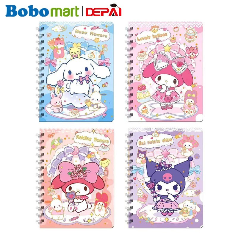 

BOBOMARTS 1 PCS NOTEBOOK DEPAI A7-DP666 ISI 80 LEMBAR NOTEBOOK RING BUKU DIARY MOTIF KARAKTER KLASIK BUKU TULIS CATATAN MURAH