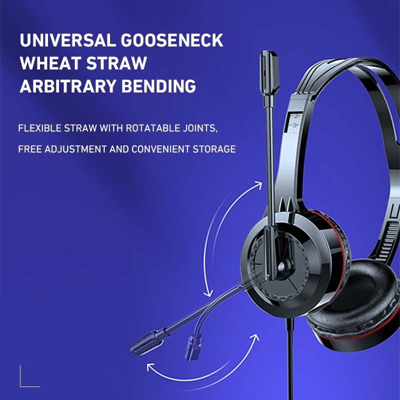 Bonkyo Headset Gaming Suara Sekitar Dengan Mikrofon Peredam Kebisingan