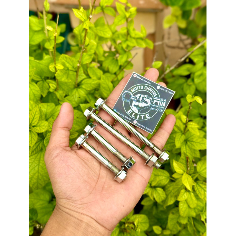 [CHROME CELUP] BAUT PANGKON MESIN TIGER REVO TIREV LAMA TILAS 4PCS CHROME CELUP PREMIUM