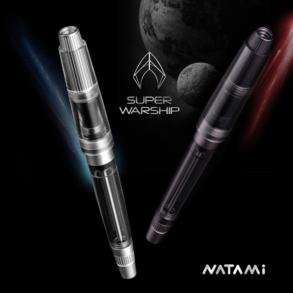 

Natami Vacuum Filling Fountain Pen Fine /No.6 Nib Titanium & Acrylic Writing Office Business ， Writing Office Business Gift Pen