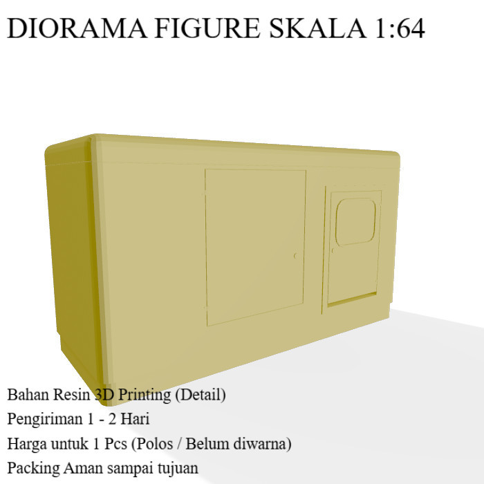 Diorama Miniatur  Generator Listrik  Skala 1/64 Mini Figure Diecast