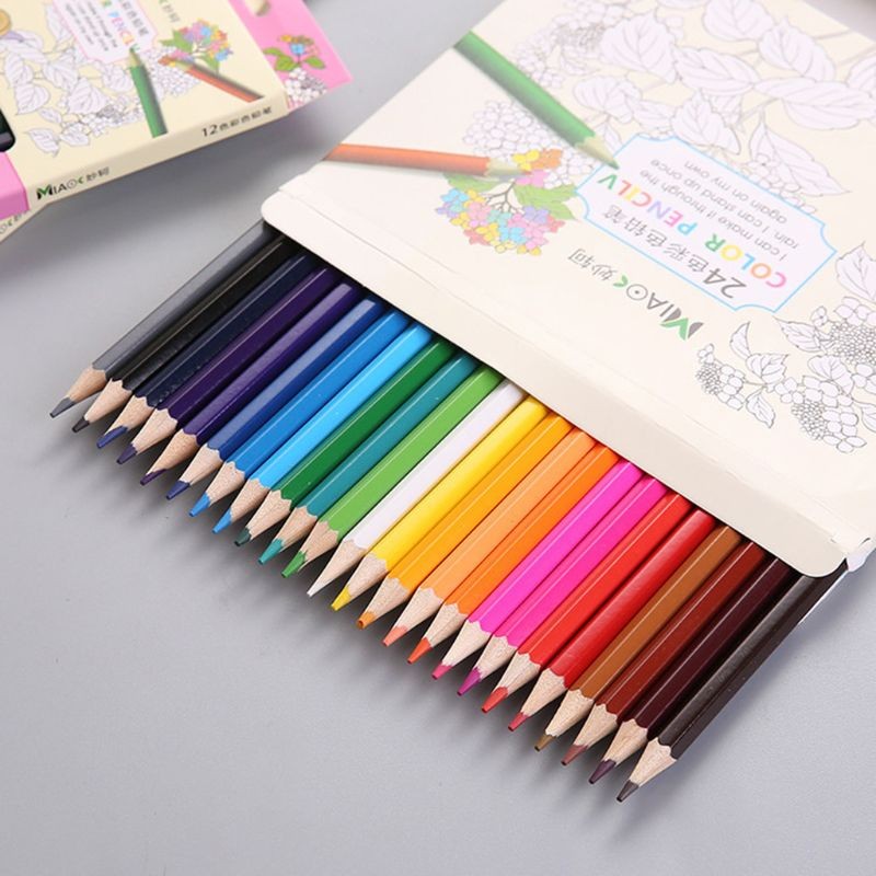 

Drawing Colored Pencil for Kids Stationery Set 12-24 Color Graffiti Sketch Colors Pencils Children's Art Painting Coloring Pen