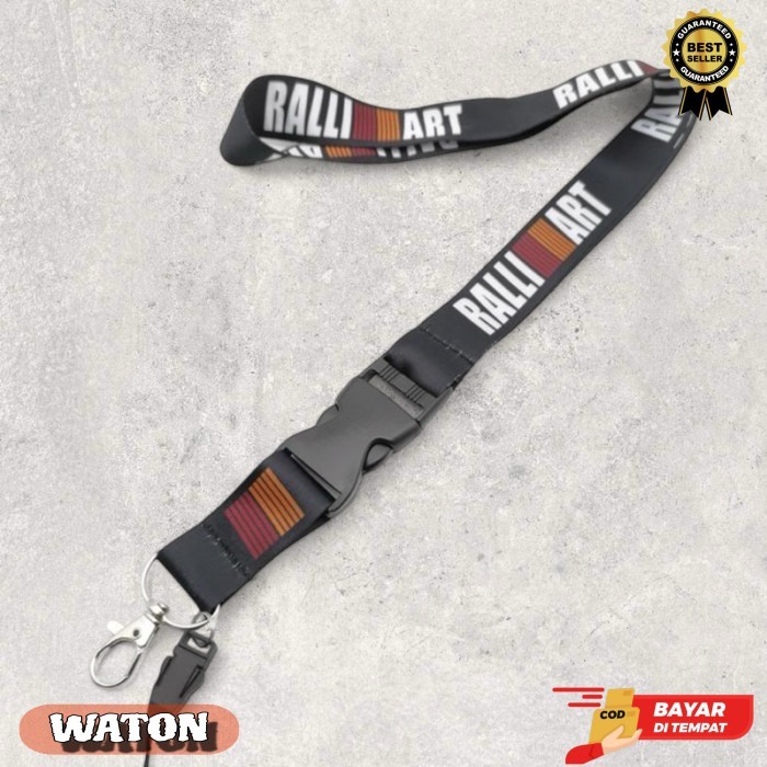 

(AUD) Lanyard JDM Racing Part Mitsubishi Name Tag Tali Gantungan HP Kunci Kartu Ganting Leher - 37. Mitsu -A