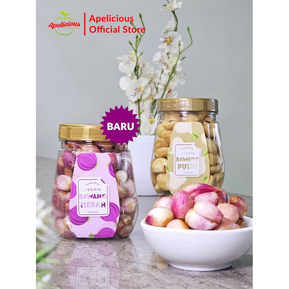 

KERIPIK BAWANG MERAH FRUTA CHIPS APELICIOUS - Bawang Merah
