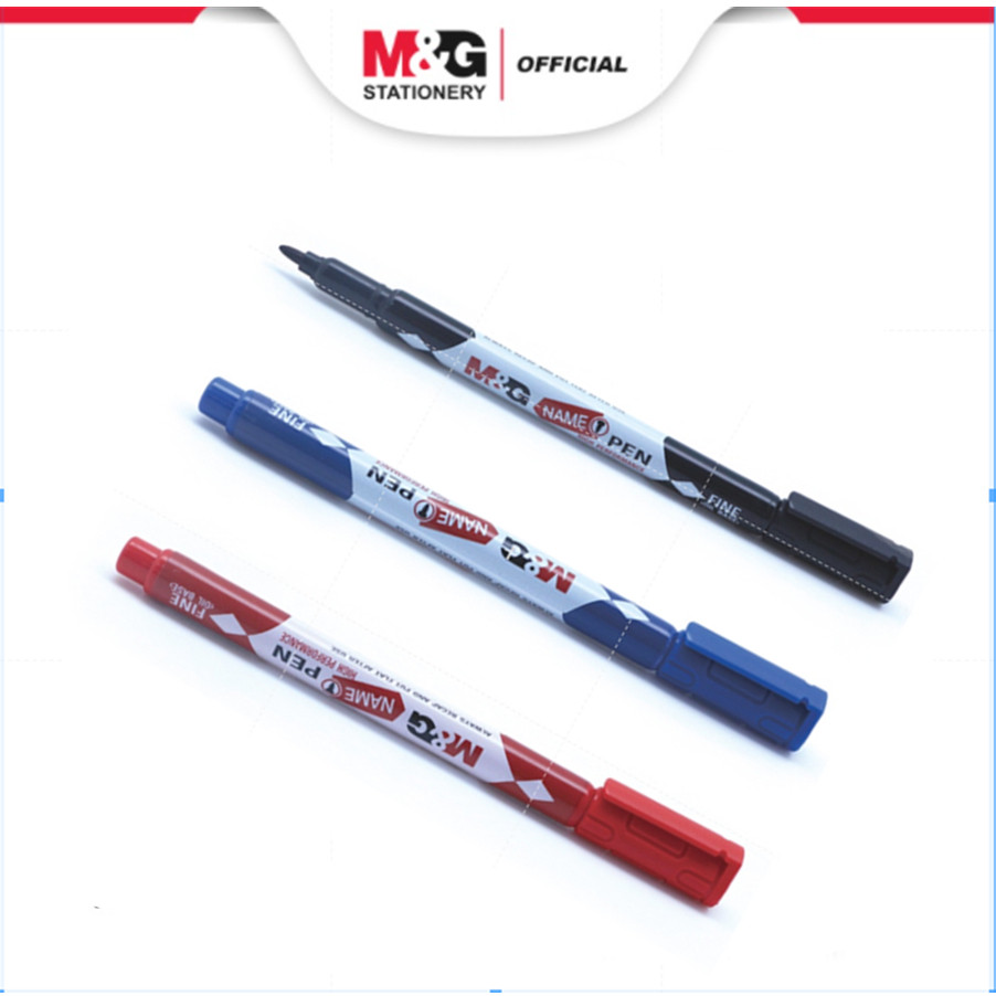 

M&G Spidol Permanen Marker Warna Cerah Untuk Gambar Menulis dan Melukis Kreatif Tinta Tidak Mudah Bocor Nyaman Digunakan Marker Permanent