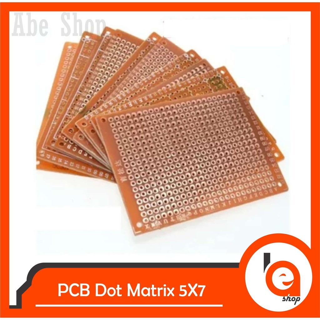 PCB Dot Matrix 5X7 Lubang Universal PCB 5*7 Abe